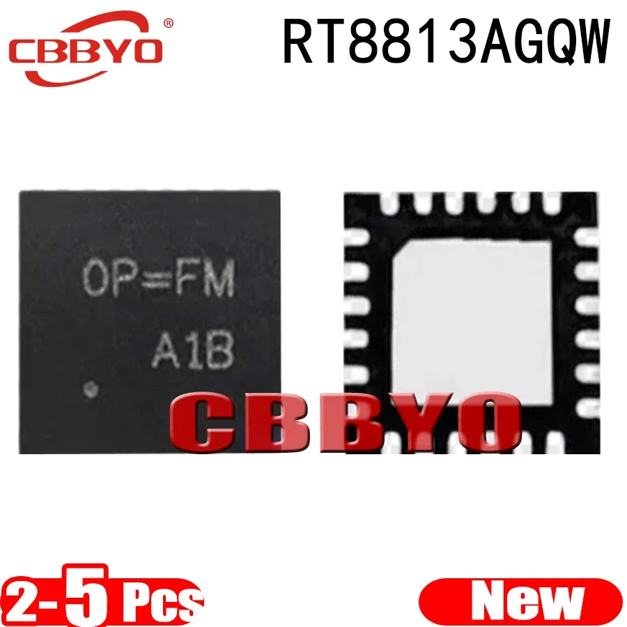 (2-5piece)100% New RT8813A RT8813AGQW For Code: OP=.. 0P=.. QFN-24