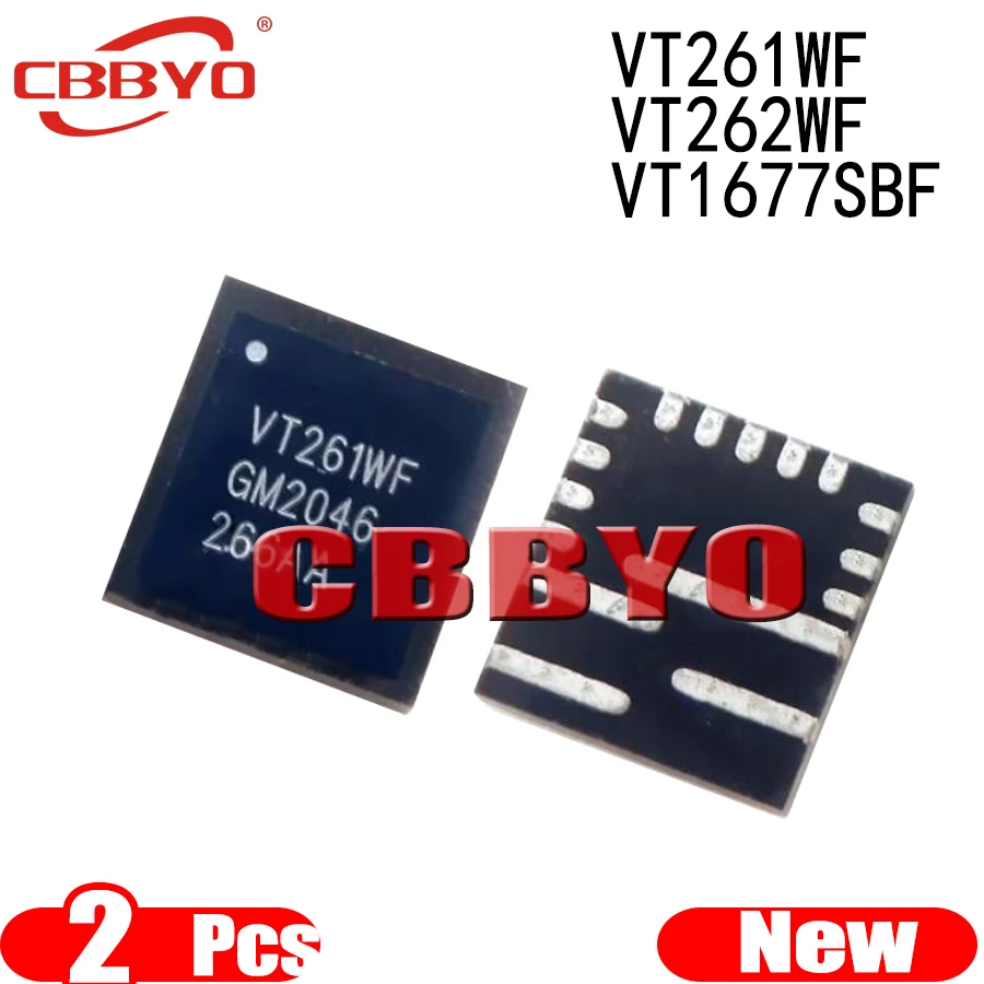 (2piece) 100% New VT261WF VT262WF VT1677SBF VT261WFQX-ADJ VT261WFQX-ADJ VT1677SBFQX QFN