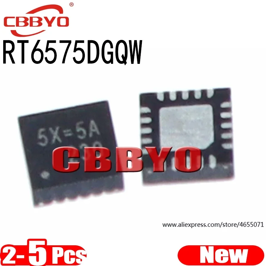 (2-5piece) 100% New RT6575DGQW RT6575D 5X=1E 5X=.. QFN-20